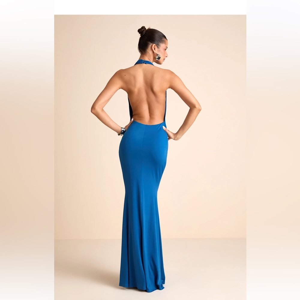 Lulu's Vibrant Blue Dress - Picture 6 of 8
